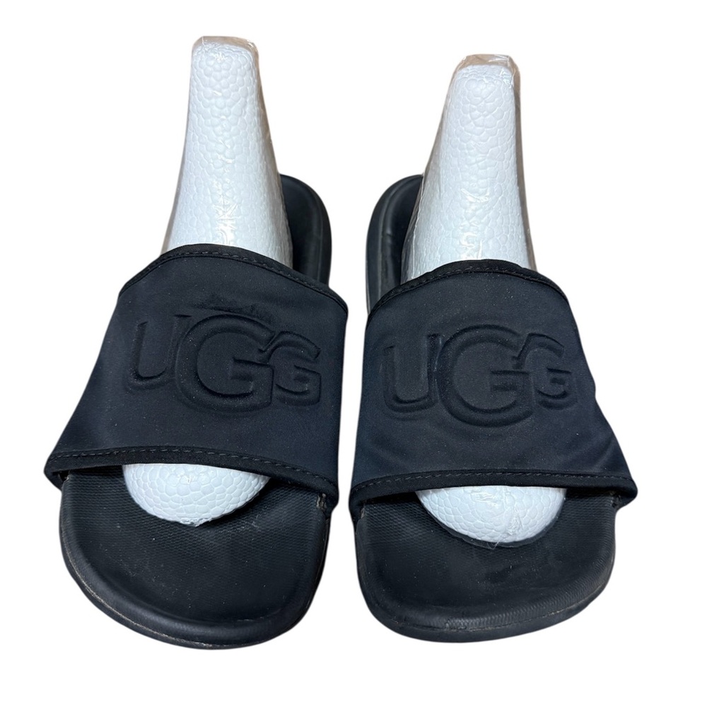 UGG Men's Xavier Graphic Slide sandals in Black Sz 11